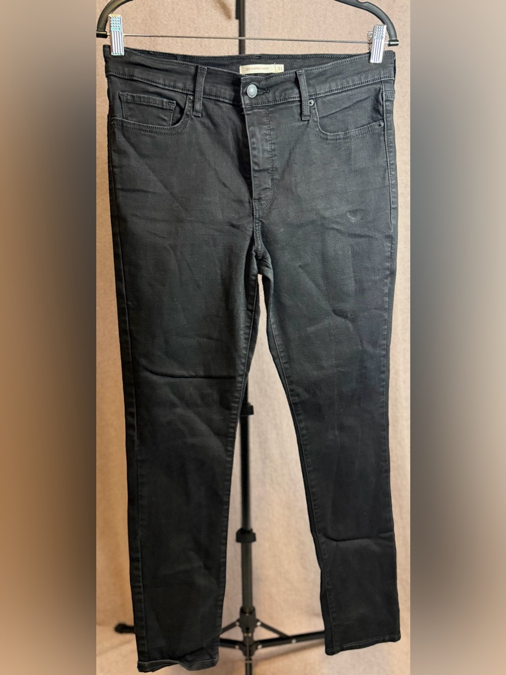 Levi’s 311 Shaping Skinny Jeans Women’s 31 Black Stretch Slim Denim